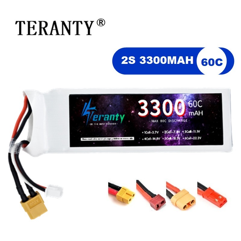 Drone Battery Adapter - 2S 7,4 V LiPo Batterie 3300mAh