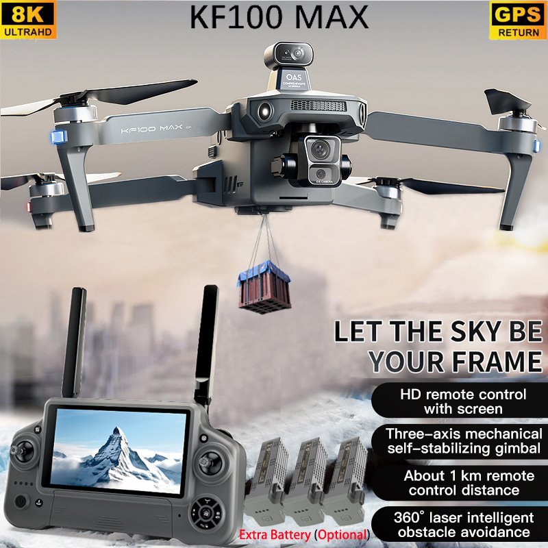 Drone Controller Screen - KF100 MAX GPS Drone 4K Kamera