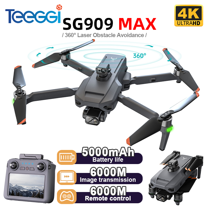 Drone Controller Screen - Teeggi SG909 MAX GPS-Drohne mit 4K-Kamera,