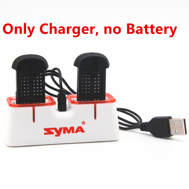 Drone Battery Charger - Dual-USB-Schnellladegerät für Syma X22 X22W Drohnenbatterien,