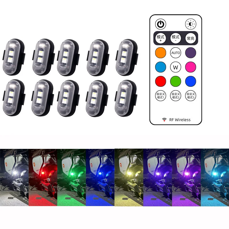 2/4/8pcs drahtlose Fernbedienu – Drone Strobe Light Bewertung und Preis