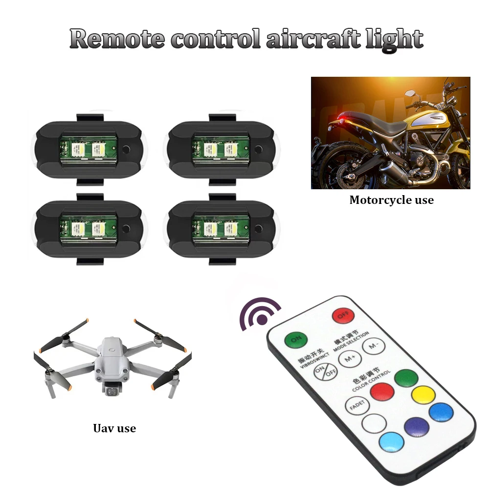 1 Stück Fernbedienung LED RGB  – Drone Strobe Light Bewertung und Preis