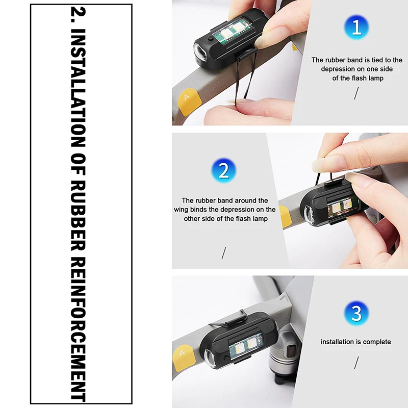1 Stück Fernbedienung LED RGB  – Drone Strobe Light Bewertung und Preis